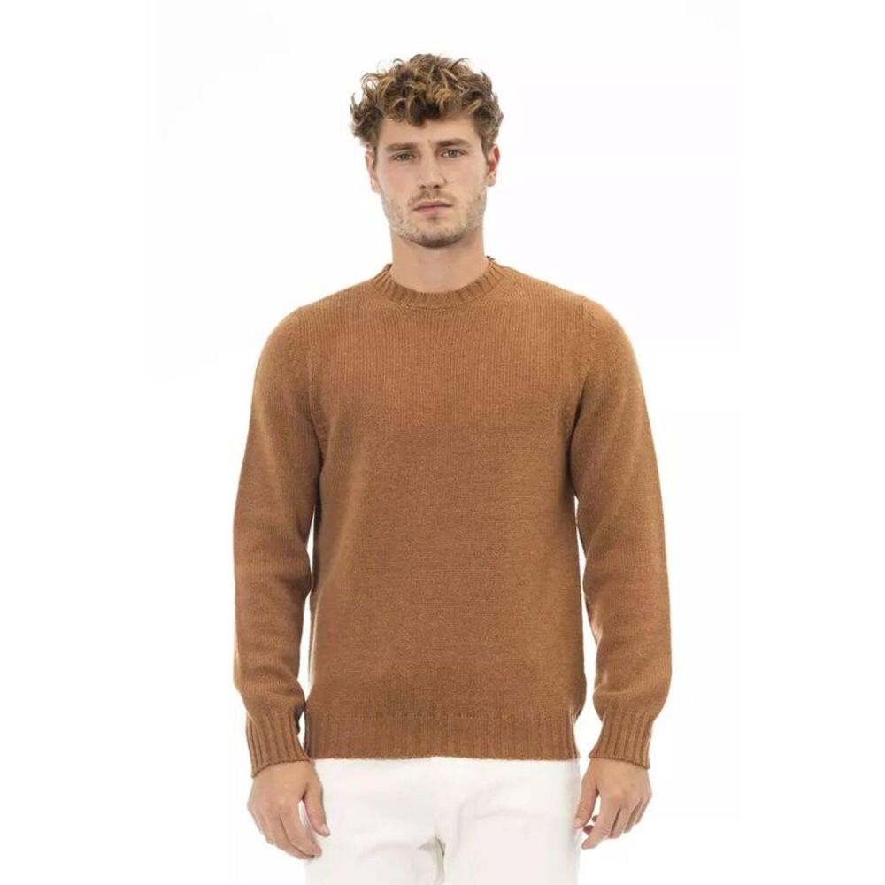 Alpha Studio Crew Neck Sweater Camel Style